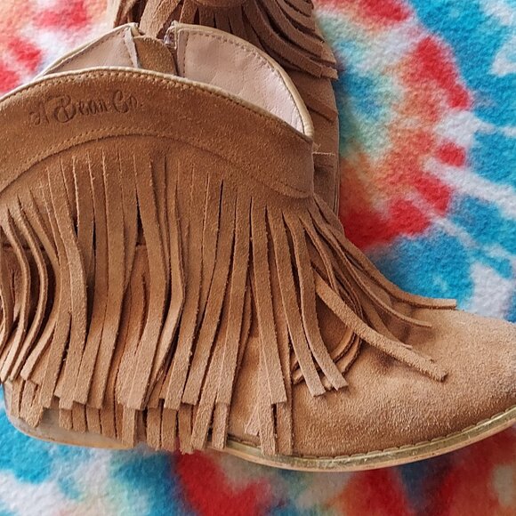 A bear co Fringe Cow girl boots Size 3 - Picture 2 of 3